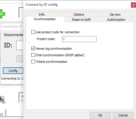 Viewer log sync option